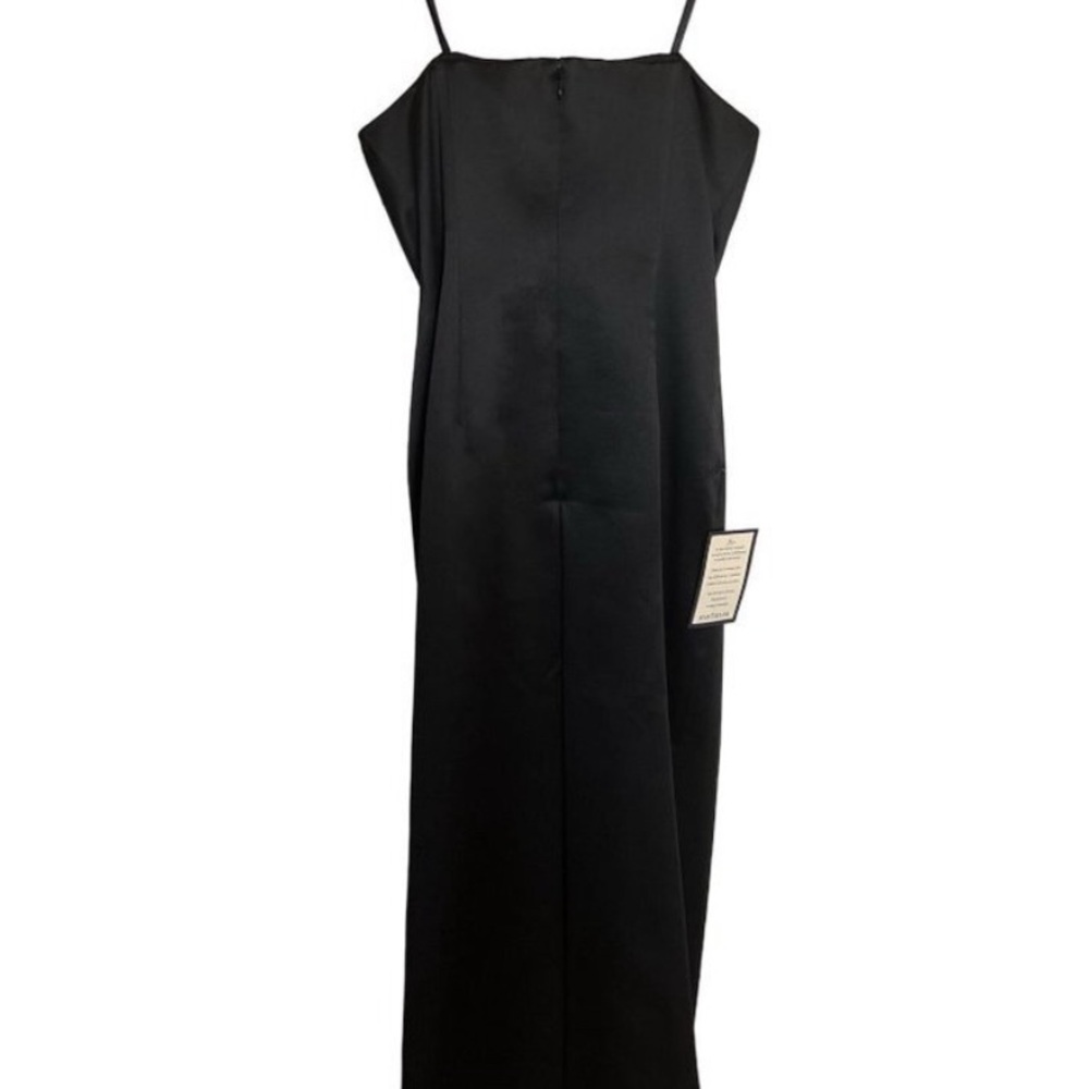 NWT Ann Taylor Black Satin Gown